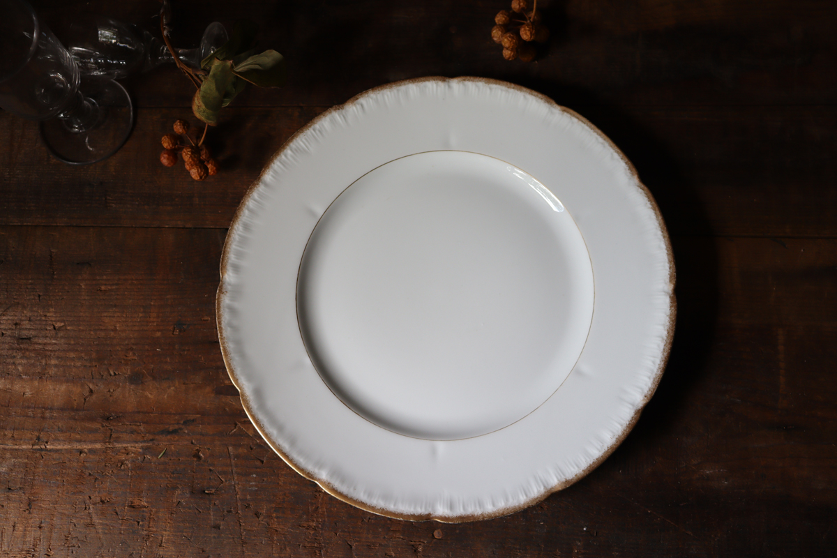 U45 フランスBrocante B&Co リモージュ磁器 ゴールドリム